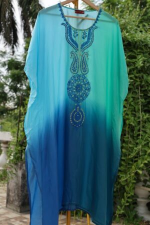 Traditional garments with intricate embroidery.