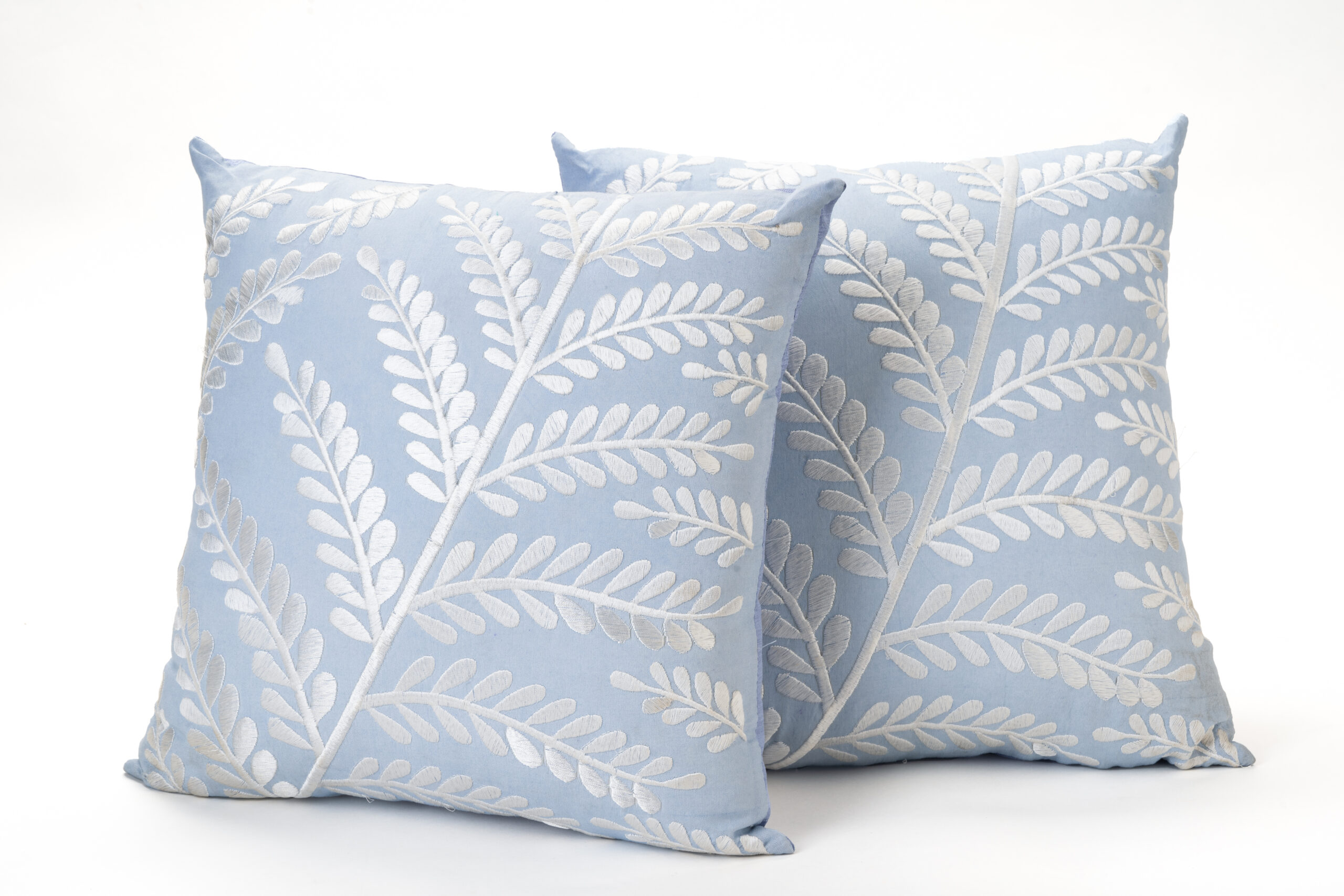 Cotton Silk Heavy Embroidered Cushions with Fillers