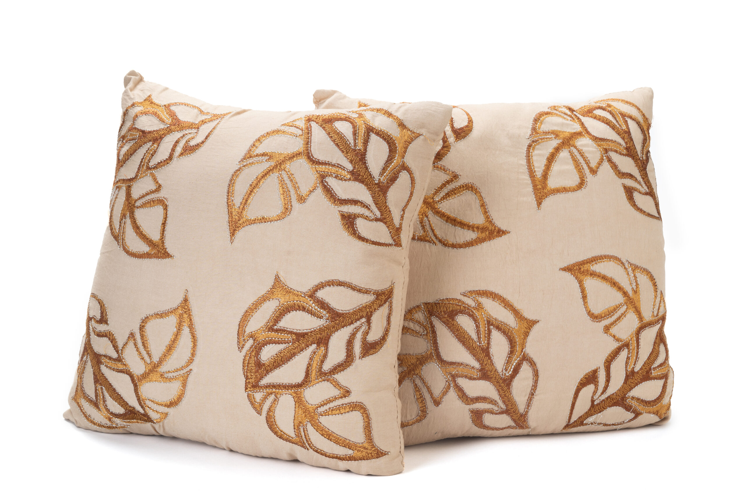 Cotton Silk Heavy Embroidered Cushions with Fillers - Image 5