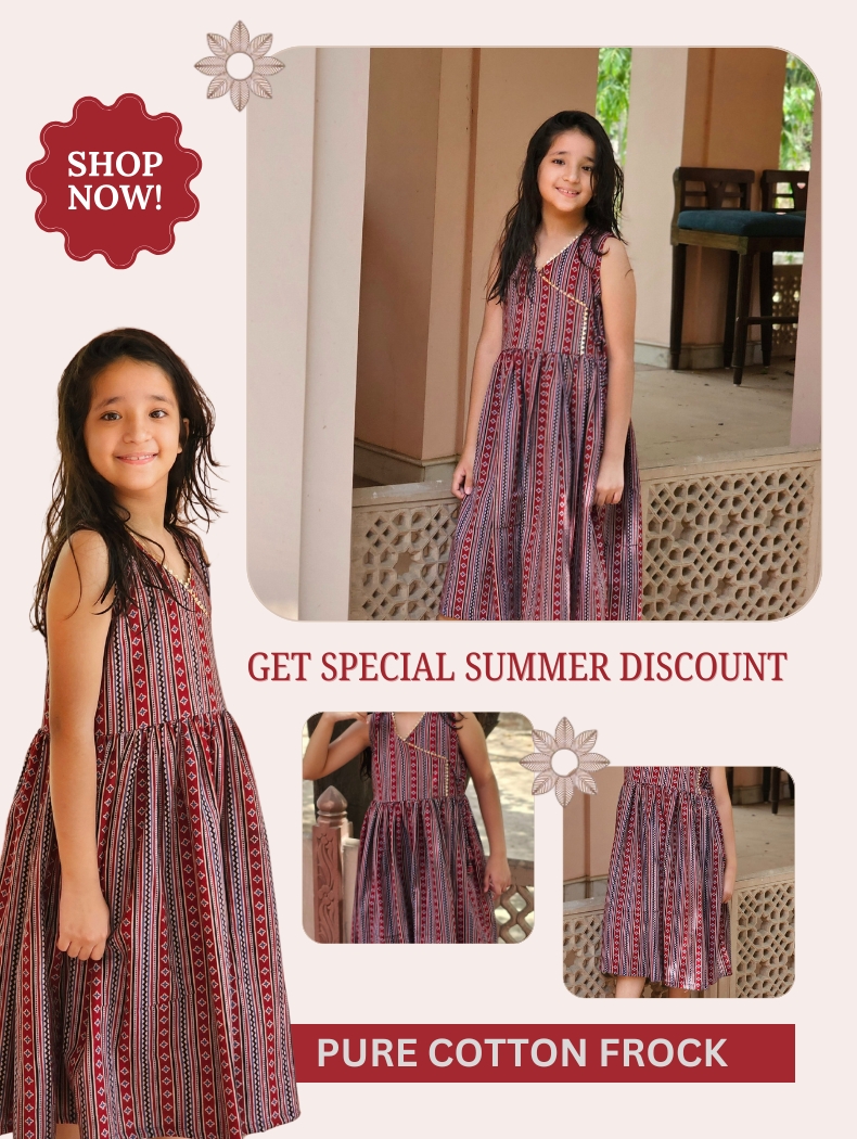 Get Special Summer Discount Pure Cotton Frock