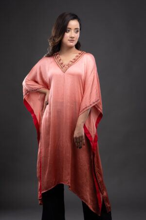Satin Kaltaan with Mukaish Embroidery and Zardosi.